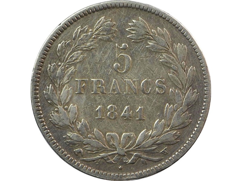 5 Francs LOUIS PHILIPPE I 1841 LILLE