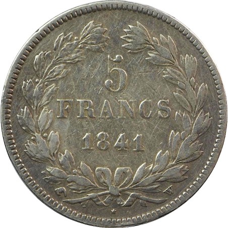 5 Francs LOUIS PHILIPPE I 1841 LILLE