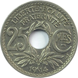 25 Centimes Lindauer 1914