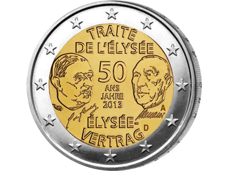 2 Euros ALLEMAGNE 2013 - Traité de l’Elysée