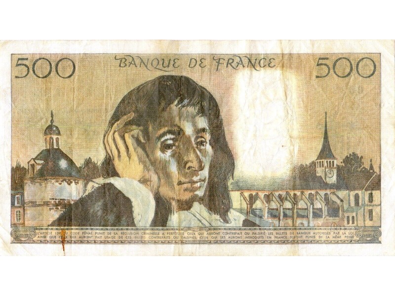 500 Francs PASCAL 1979