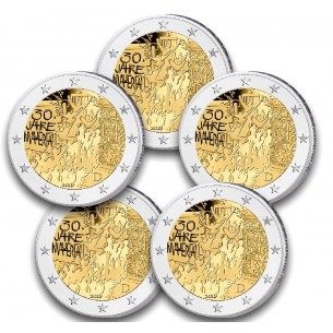 2 Euro Allemagne 2019- 5 Ateliers - Mur de Berlin