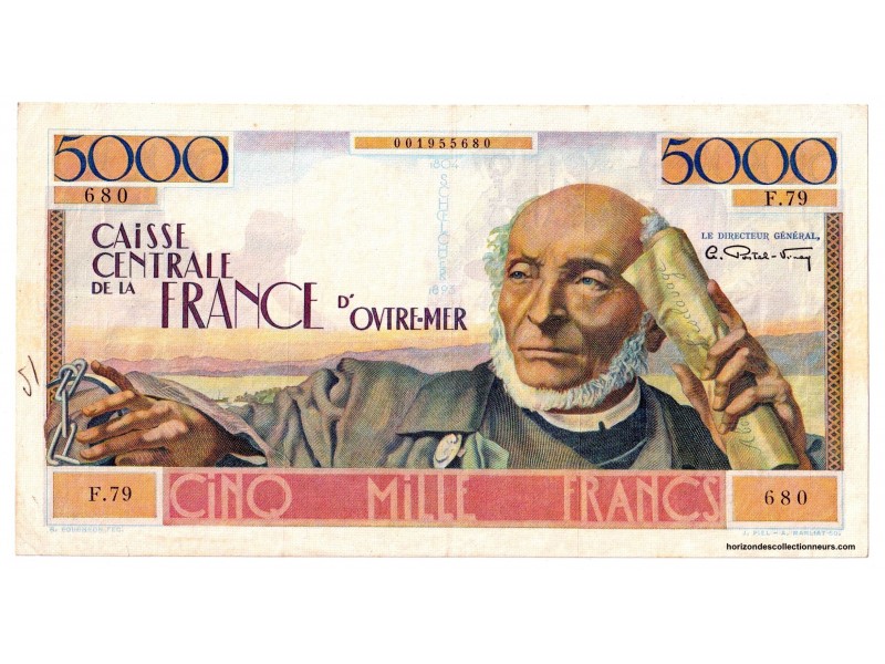 ST. PIERRE & MIQUELON Billet 5000 FRANCS P.35