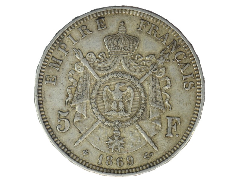 5 Francs NAPOLEON III 1869 Strasbourg