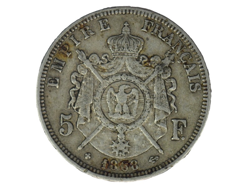 5 Francs NAPOLEON III 1868 Strasbourg