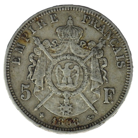 5 Francs NAPOLEON III 1868 Strasbourg