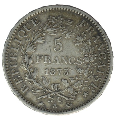 5 Francs HERCULE 1873 PARIS