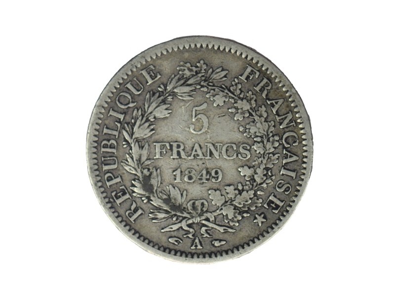 5 Francs HERCULE 1849 Paris