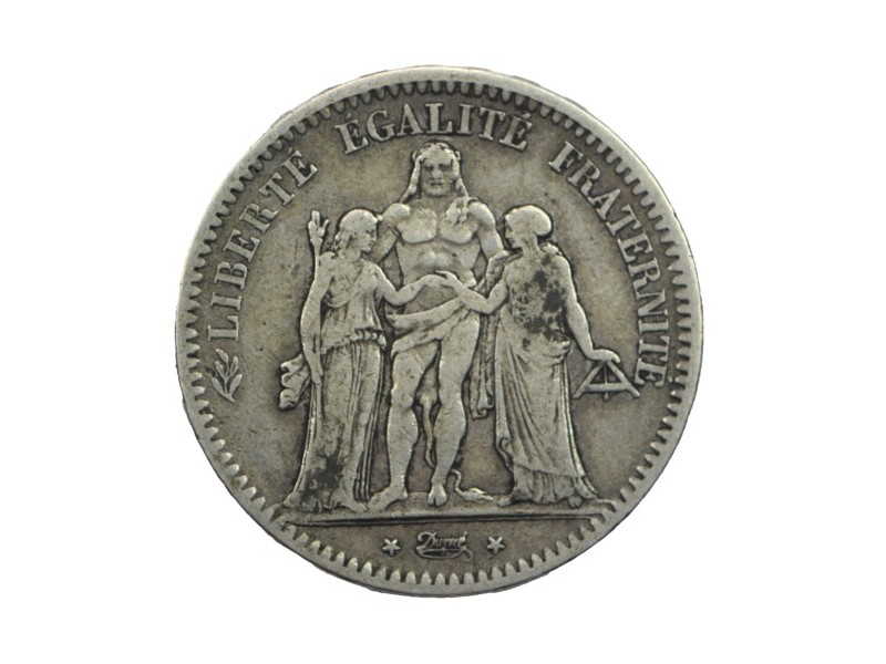 5 Francs HERCULE 1849 Paris