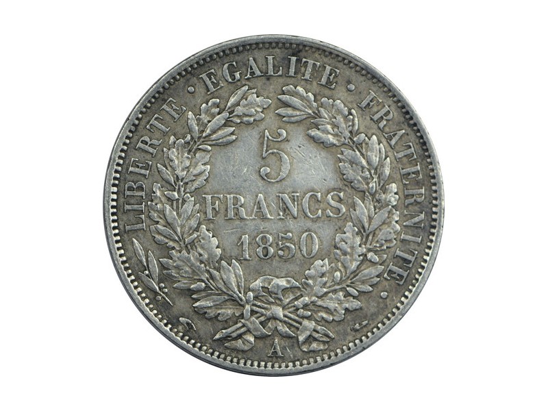 5 Francs CÉRÈS 1850 PARIS