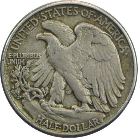 1/2 Dollar ÉTATS-UNIS D'AMÉRIQUE Walking Liberty 1945 Philadelphie