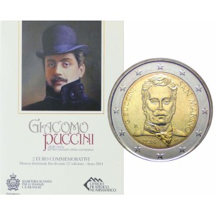 2 Euros SAINT MARIN 2014 - Giacomo Puccini