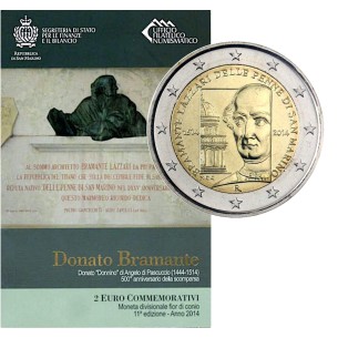 2 Euros SAINT MARIN 2014 -Donato Bramante