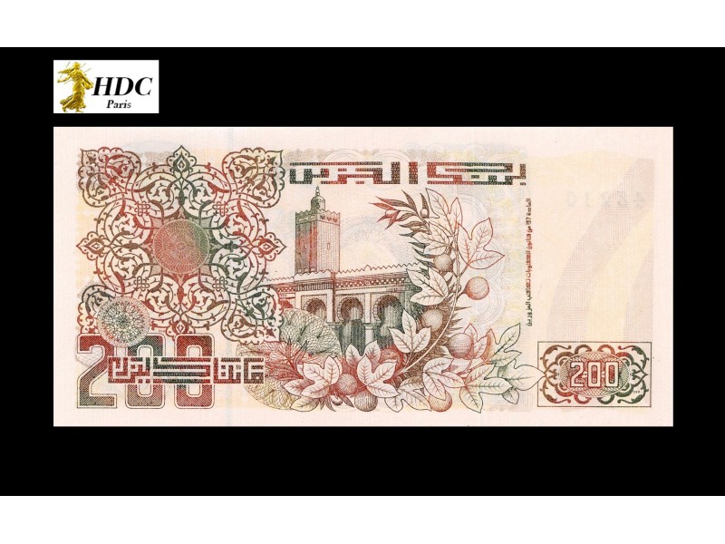 200 Dinars Algérie 1992 P.138