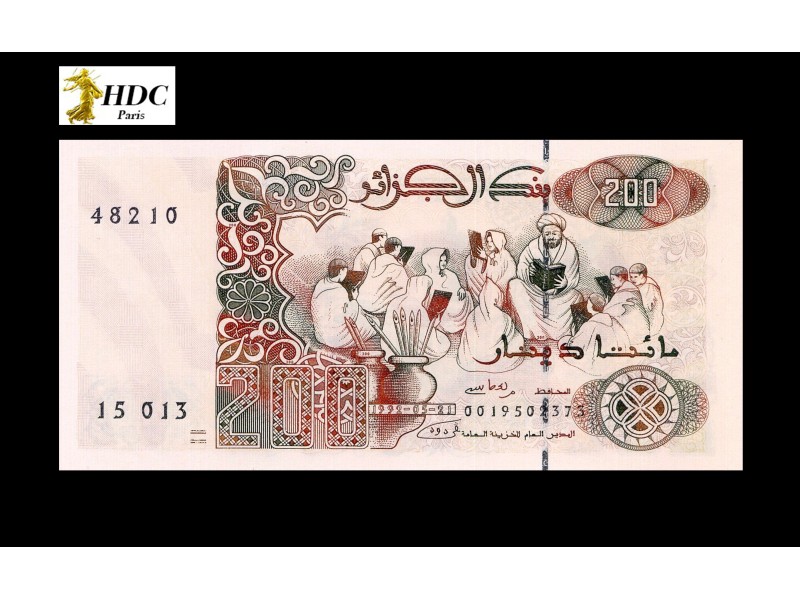 200 Dinars Algérie 1992 P.138