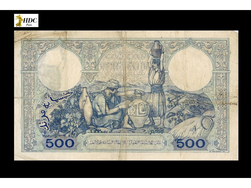 500 Francs ALGERIE 1926 P.82