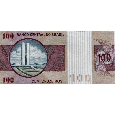 Brésil -billet 100 Cruzeiros P-195Aa (1974) NEUF