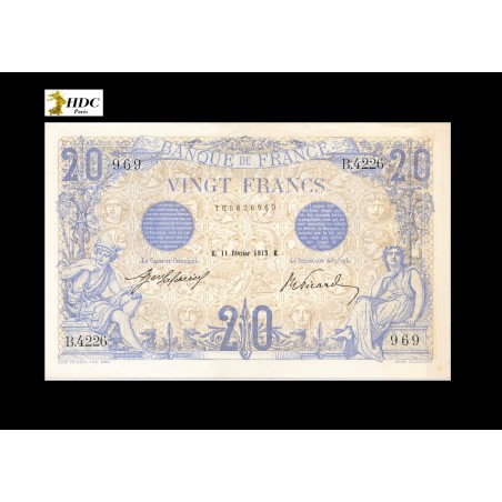 20 Francs Bleu FRANCE 1913 F.10.03
