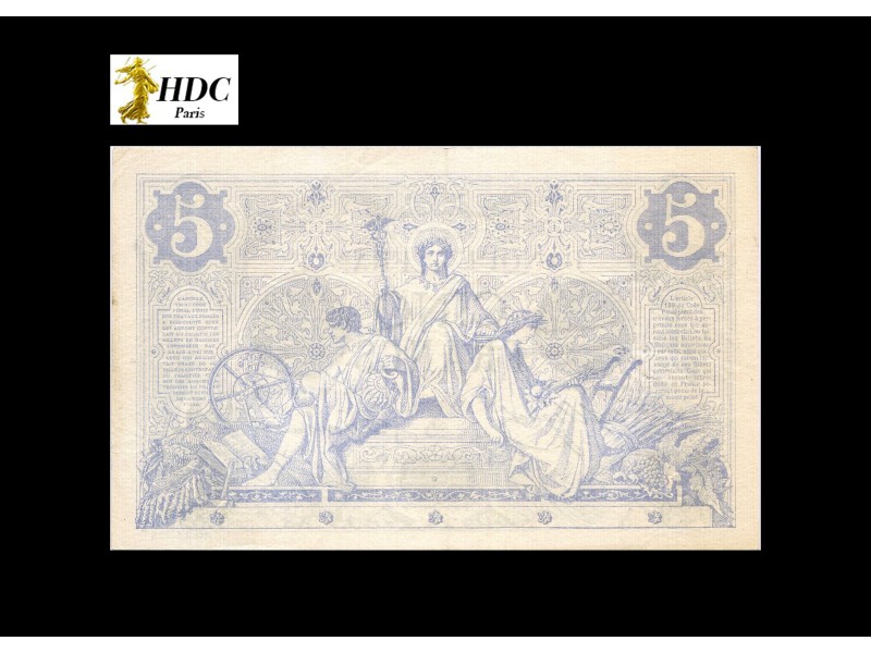 5 Francs NOIR 1872 F.1.9