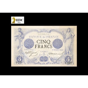 5 Francs NOIR 1872 F.1.9