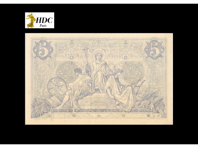 5 Francs Noir FRANCE 1873 F1.20