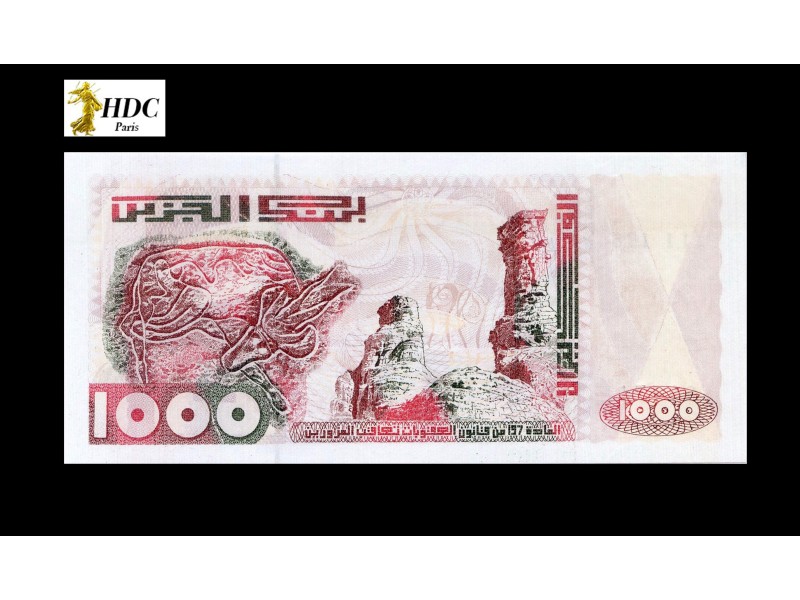 1000 Dinars Algérie 1992 -P.140