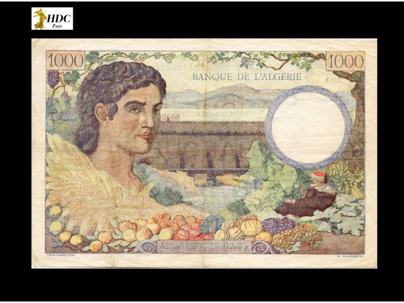 1000 Francs Algérie 1942 P.112a