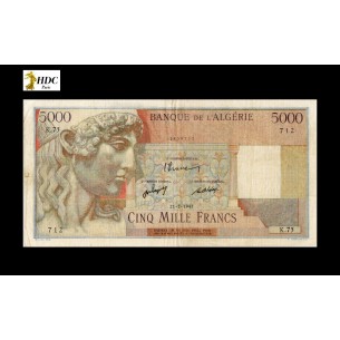 5000 Francs Algérie 1947 P.105