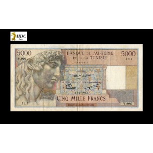 5000 Francs Algérie 1952 P.109b 2