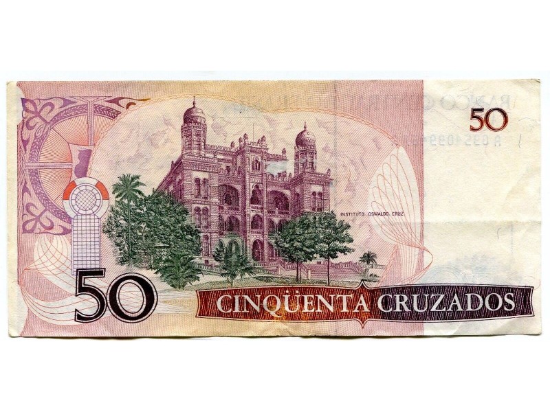 Brésil -billet 50 Cruzados P-210 (1986) TTB/SUP