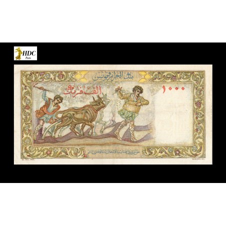 1000 FRANCS ALGÉRIE 1954 P.104