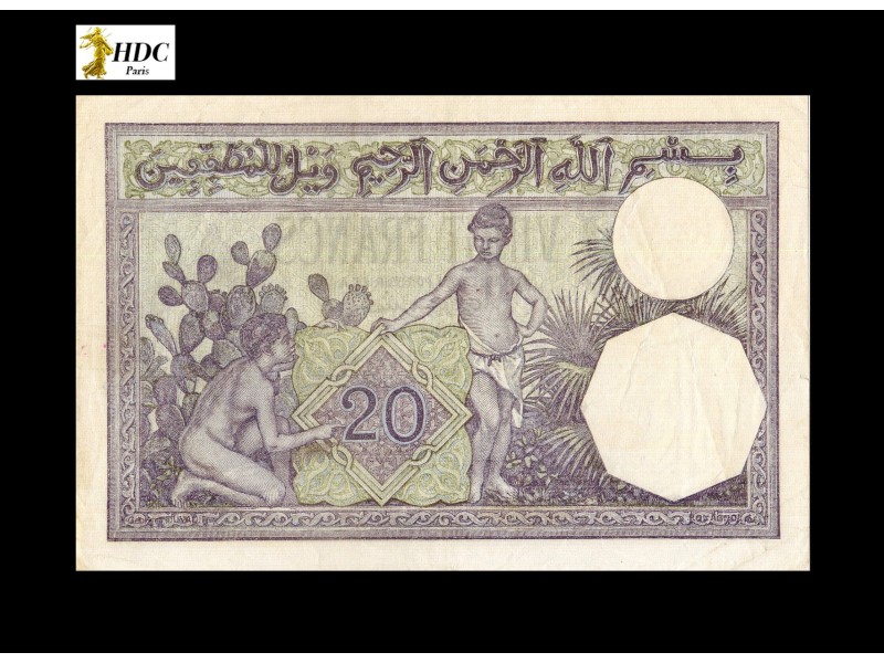 20 Francs ALGÉRIE 1941 P.78c