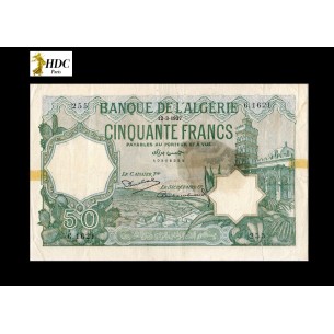 50 Francs ALGÉRIE 1937 P.80a