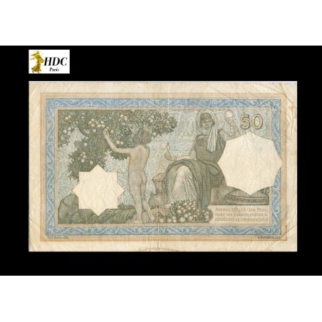 50 Francs ALGÉRIE 1937 P.80a