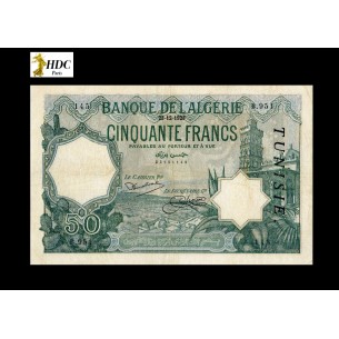 50 Francs TUNISIE 1928 P.9