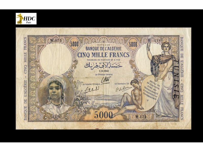 1000 Francs TUNISIE 1950 P.29