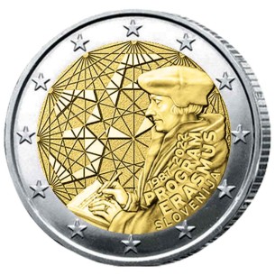 2 Euros SLOVÉNIE 2022- ERASMUS