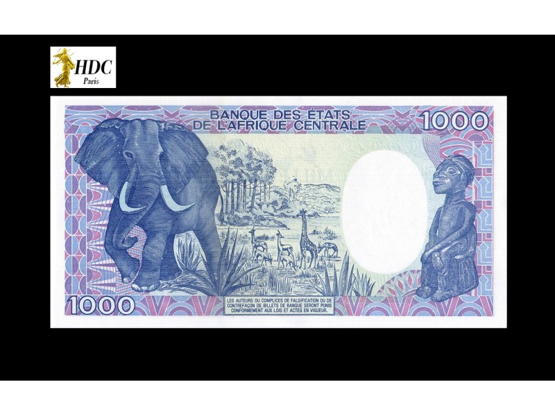 1000 Francs CAMEROUN 1985 P.25