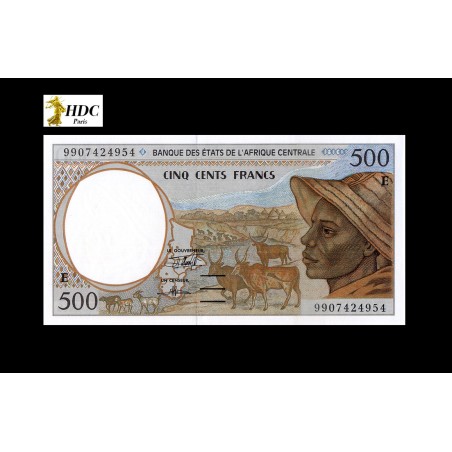 500 Francs  ÉTATS DE L'AFRIQUE CENTRALE 1999 P.201Ee