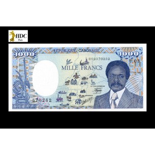 1000 FRANCS GABON 1987 P.10a