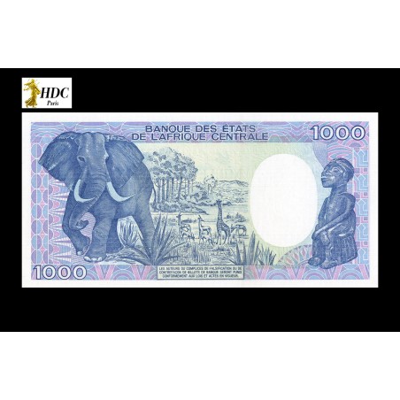 1000 Francs GABON 1987 P.10a