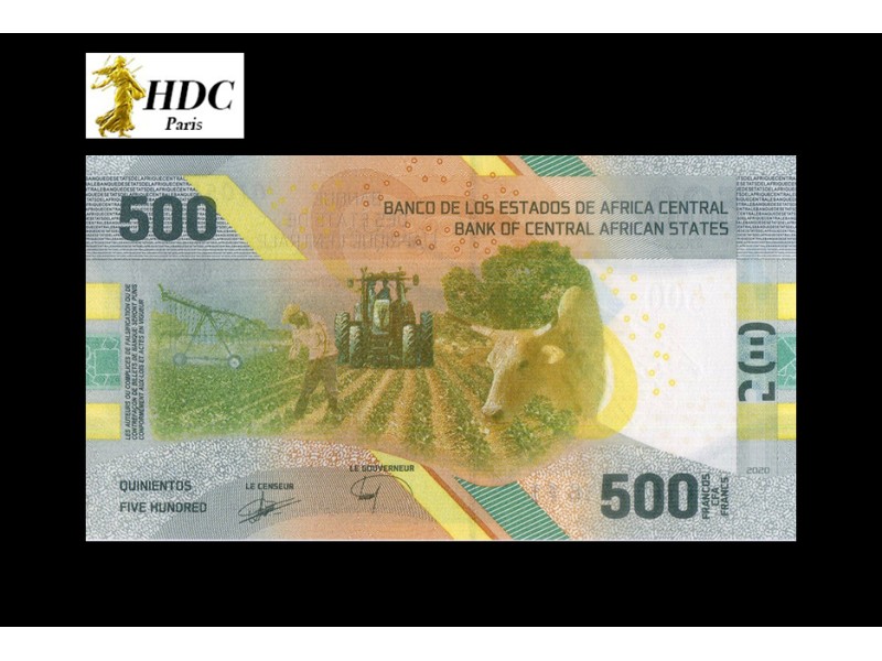 500 Francs ÉTATS DE L'AFRIQUE CENTRALE 2020 P.700