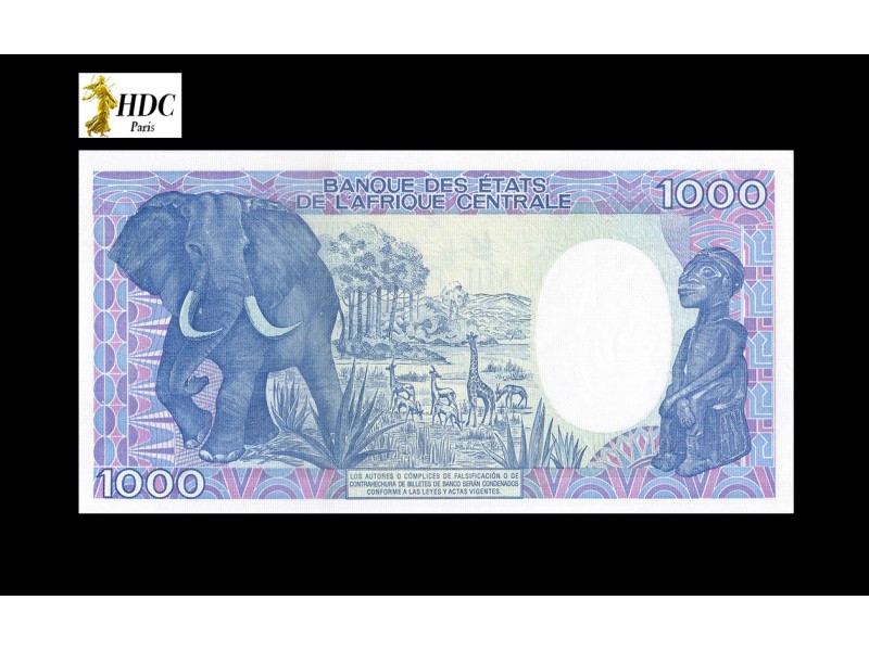 1000 FRANCOS GUINEE-EQUATORIALE 1985 P.21