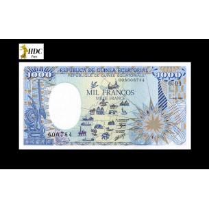 1000 FRANCOS GUINEE-EQUATORIALE 1985 P.21