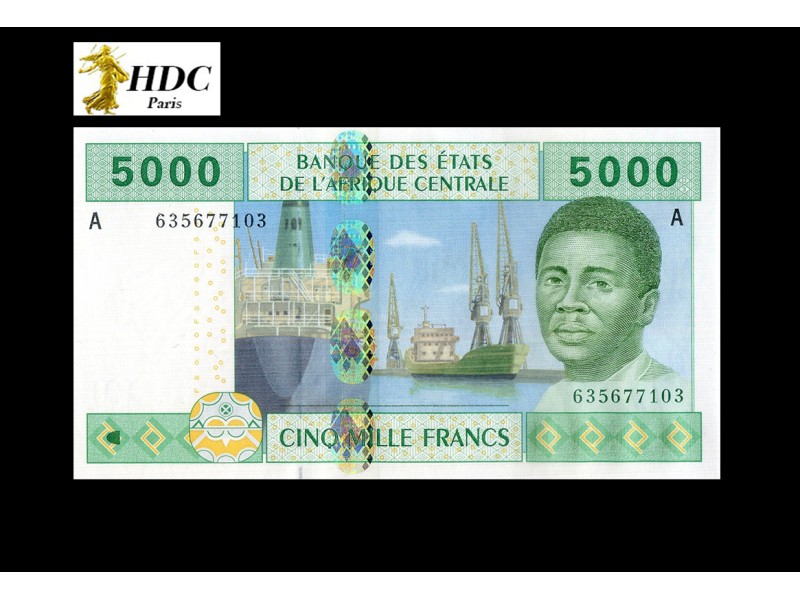 5000 Francs ÉTATS DE L'AFRIQUE CENTRALE 2002 P. 409Aa