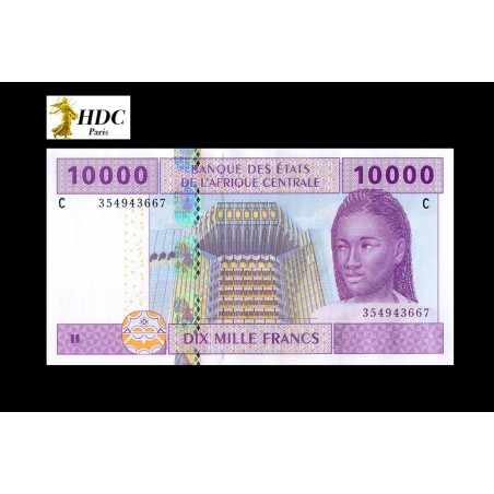 10000 Francs ÉTATS DE L'AFRIQUE CENTRALE 2002 P. 610Ca