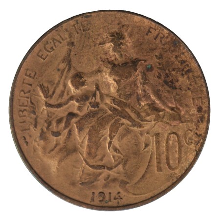 10 Centimes Dupuis 1914 bronze