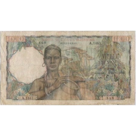 1000 Francs Afrique occidentale Française (AOF) 1950-P.42