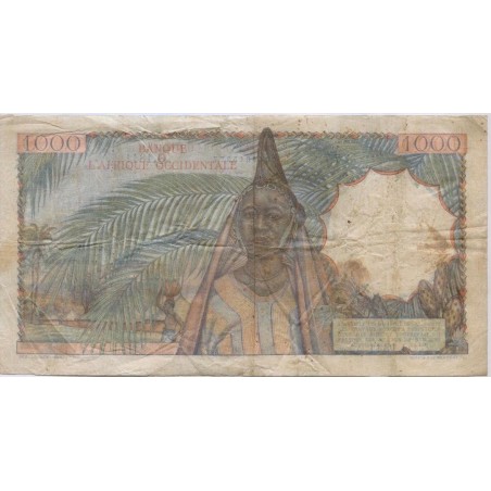 1000 Francs AFRIQUE OCCIDENTALE FRANÇAISE 1951 P.42