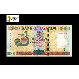 10000 Shillings Commémoratif OUGANDA 2007 P.48